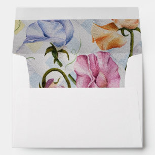 ENVELOPPE ESCALADE COLORÉE FLEURS DE POIS SUCRÉS
