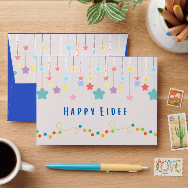 Enveloppe Étoile Colorée Eidee (Desk)