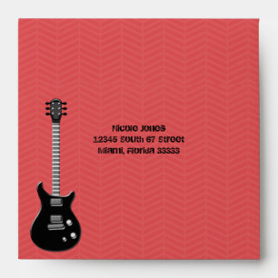 Enveloppe Étoile rock guitare