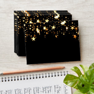 Enveloppe étoiles noires