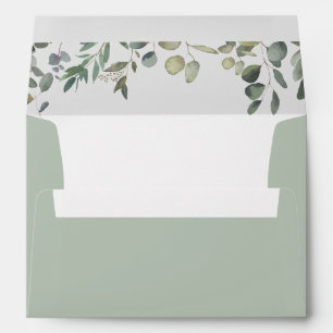 Enveloppe Eucalyptus Foliage délice Faire-part de mariage