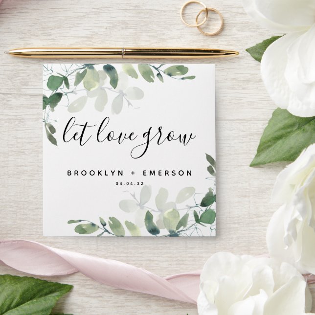 Enveloppe Eucalyptus Mariage Paquet de semences Favoriser (Wedding)