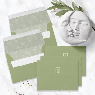 Enveloppe Eucalyptus Motif Spring Green ID901