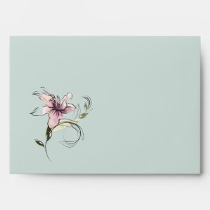 Enveloppe Eveloppe Mariage de lentilles roses