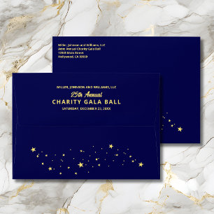 Enveloppe Événement annuel de bal de bienfaisance Élégant Bl