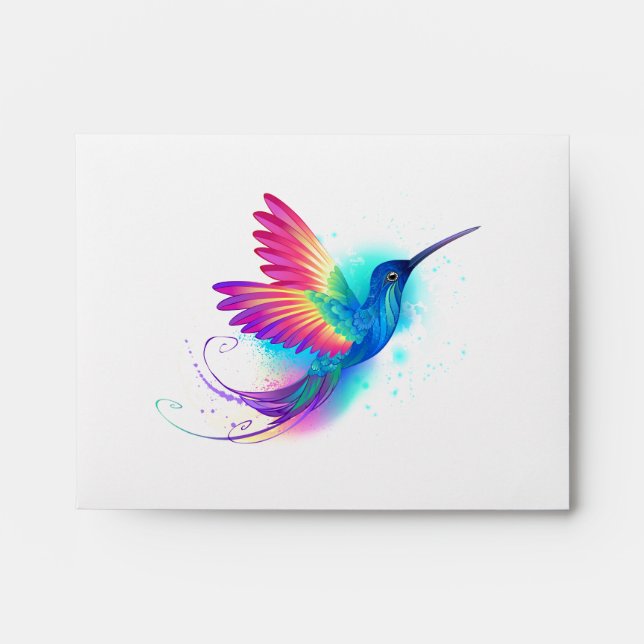 Enveloppe Exotic Rainbow Hummingbird (Devant)