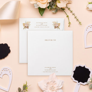 Enveloppe Exotique moderne Boho Mariage tropical
