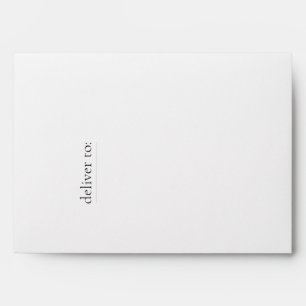 Enveloppe extérieure faire-part de mariage