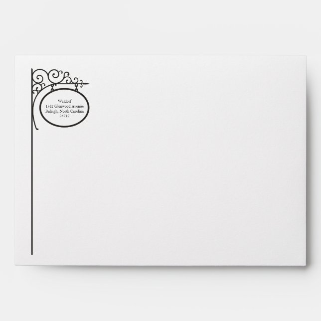 Enveloppe extérieure Mariage| Ironworks (Devant)