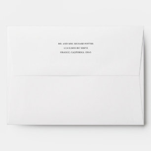 Enveloppe externe pour Faire-part de mariage