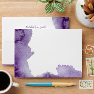 Enveloppe Faire invitation de mariage couleur violet lavande