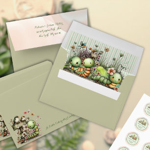 Enveloppe Faire-part de Baby Shower : Jardin de la petite ch
