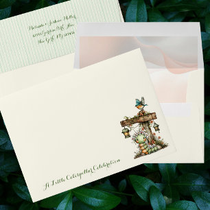 Enveloppe Faire-part de Baby Shower : Jardin de la petite ch