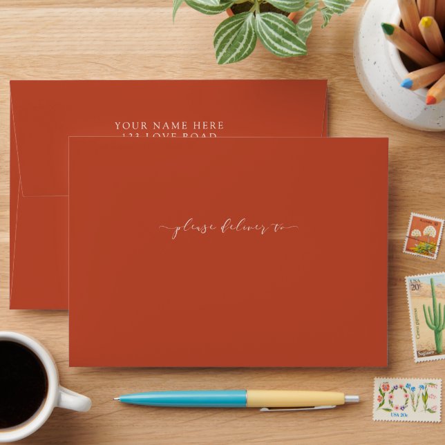 Enveloppe faire-part de mariage (Desk)
