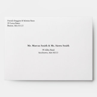 Enveloppe faire-part de mariage