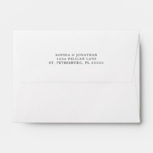 Enveloppe Faire-part de mariage A6 blanc