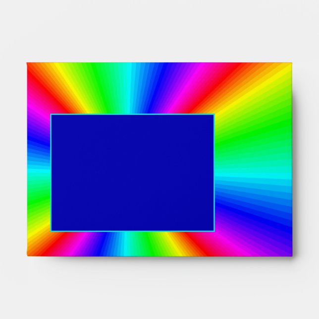 Enveloppe Faire-part de mariage arc-en-ciel brillant (Devant)