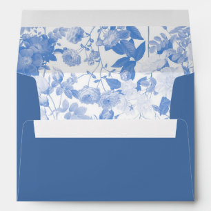 Enveloppe Faire-part de mariage Blue Botanical Florals 5x7