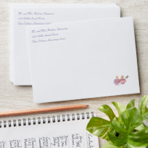 Faire-part de mariage catholique Deux Cœurs