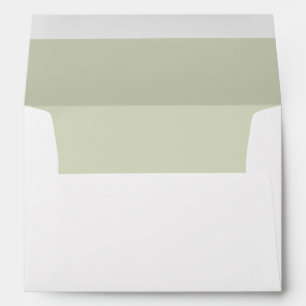 Enveloppe Faire-part de mariage d'adresse de retour verte