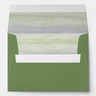 Enveloppe Faire-part de mariage d'aquarelle Lavande et Sage