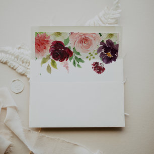 Enveloppe Faire-part de mariage de calligraphie du printemps