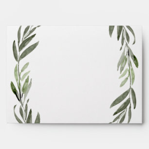Enveloppe Faire-part de mariage de courroie verte