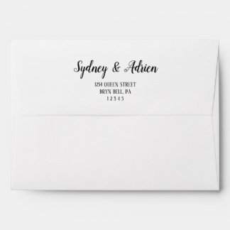 Enveloppe Faire-part de mariage de trame minimaliste simple
