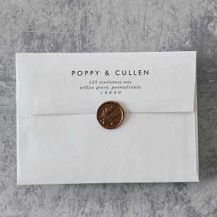 Enveloppe Faire-part de mariage de typographie chic