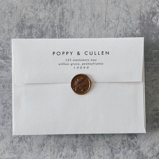 Enveloppe Faire-part de mariage de typographie chic (Créateur téléchargé)
