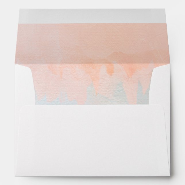 Enveloppe Faire-part de mariage d'été Sunset (Dos (Bas))