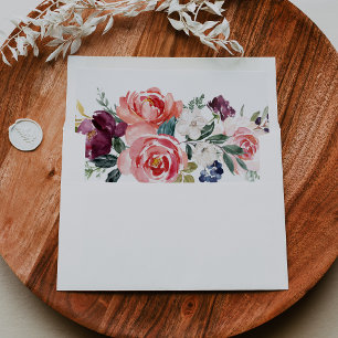 Enveloppe Faire-part de mariage d'été tropical coloré