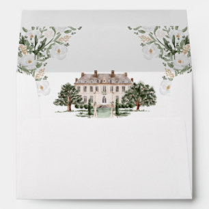 Enveloppe Faire-part de mariage du manoir rural