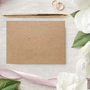 Enveloppe Faire-part de mariage en papier kraft Boho Tournes