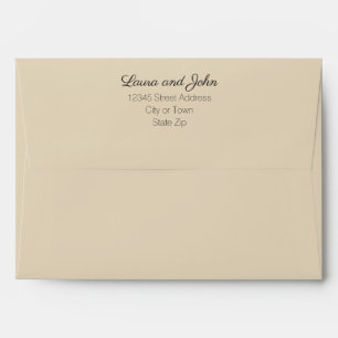 Enveloppe Faire-part de mariage fait sur commande crème