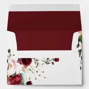 Enveloppe Faire-part de mariage floral de l'Eucalyptus de Bo