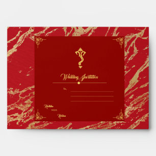 Enveloppe faire-part de mariage indienne