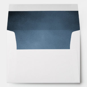 Enveloppe Faire-part de mariage intérieur bleu marine