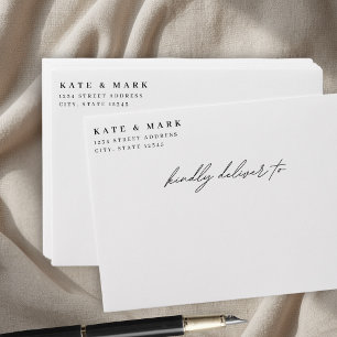 Enveloppe Faire-part de mariage minimaliste