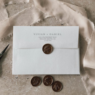 Enveloppe Faire-part de mariage minimaliste de typographie a