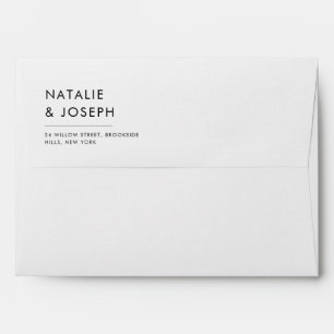 Enveloppe Faire-part de mariage minimaliste moderne simple R