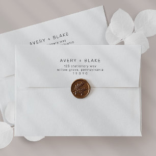Enveloppe Faire-part de mariage moderne / AVERY Su