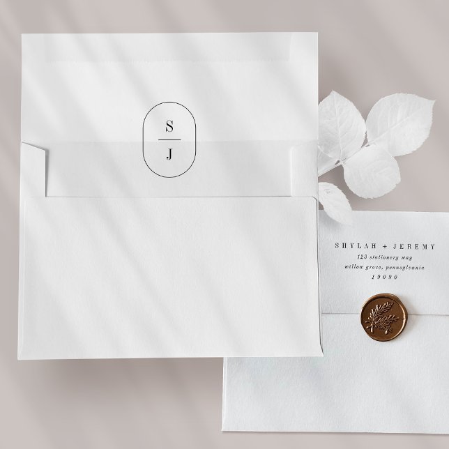 Enveloppe FAIRE-PART DE MARIAGE modernes SHYLAH Boho Envelop (SHYLAH Modern Boho Wedding Invitation Envelopes)