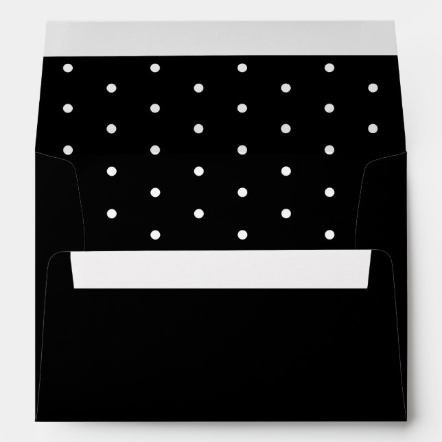 Enveloppe Faire-part de mariage Motif Pois chic (Dos (Bas))