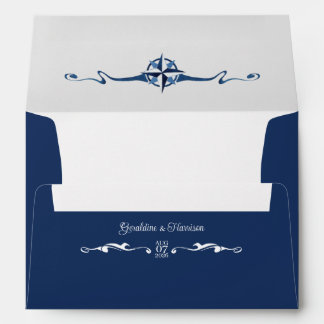 Enveloppe Faire-part de mariage Nautique