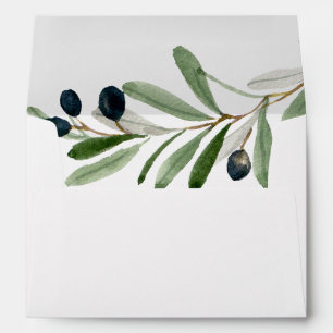 Enveloppe Faire-part de mariage Olive Moderne