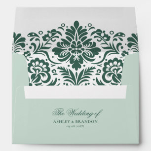 Enveloppe Faire-part de mariage personnalisé Sage Vintage Cr