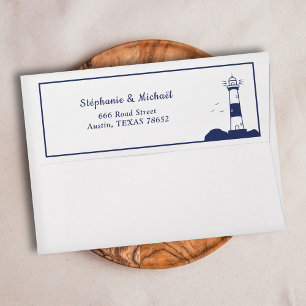 Enveloppe Faire-part de mariage phare