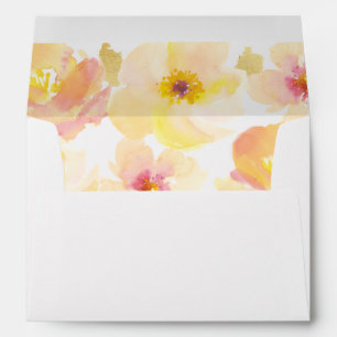 Enveloppe Faire-part de mariage photo Peaches Cream Gold Fra