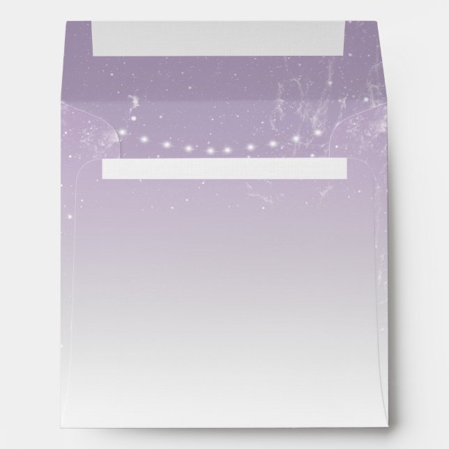 Enveloppe Faire-part de mariage Planétarium Chuppa (Dos (Bas))